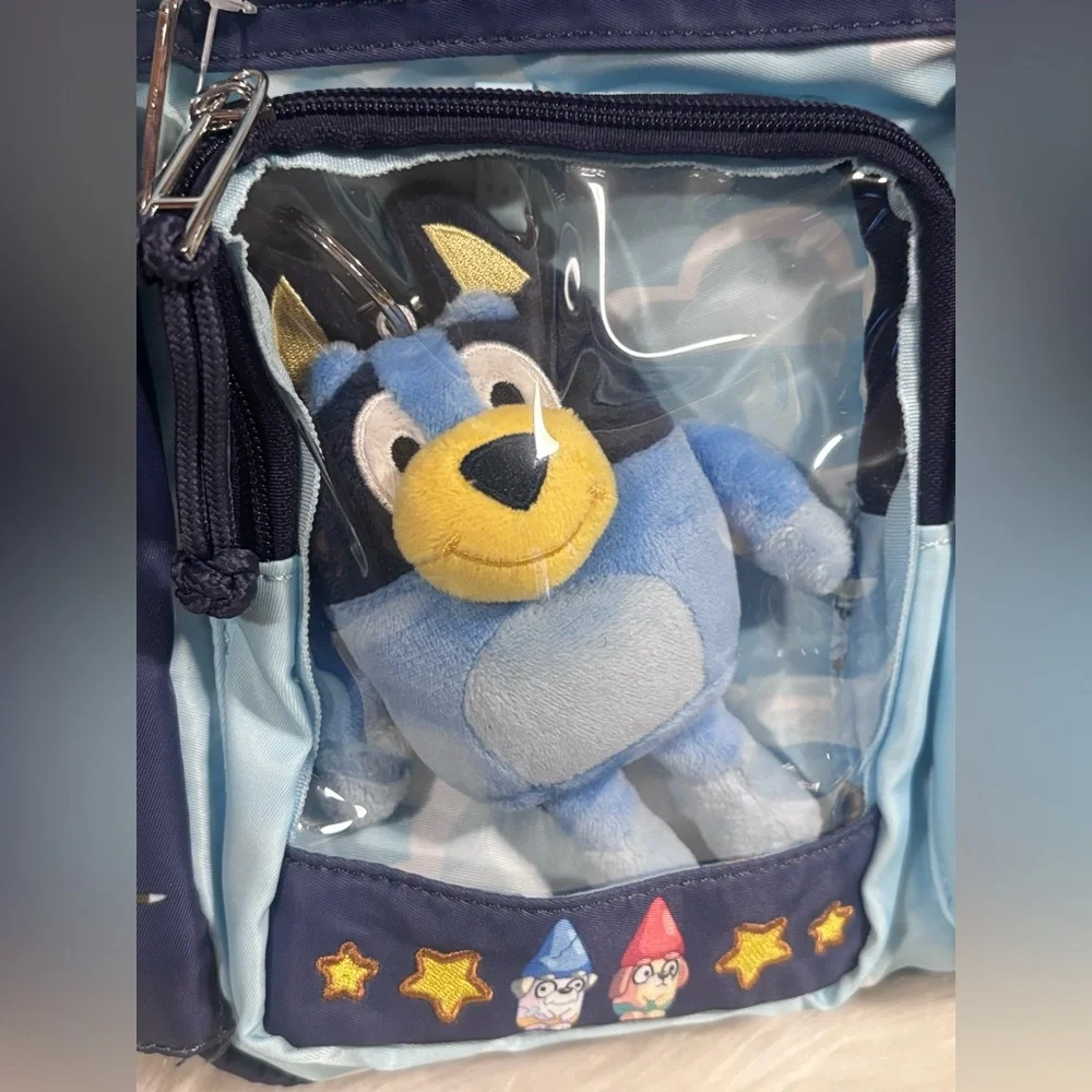 Bluey Scenic Backpack With Bluey Plush NWT